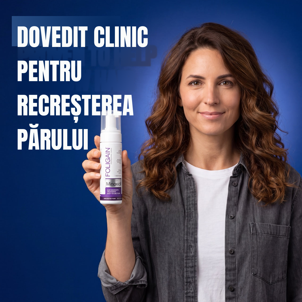 Spumă Foligain cu minoxidil 2% pentru femei - rezervă pentru 12 luni