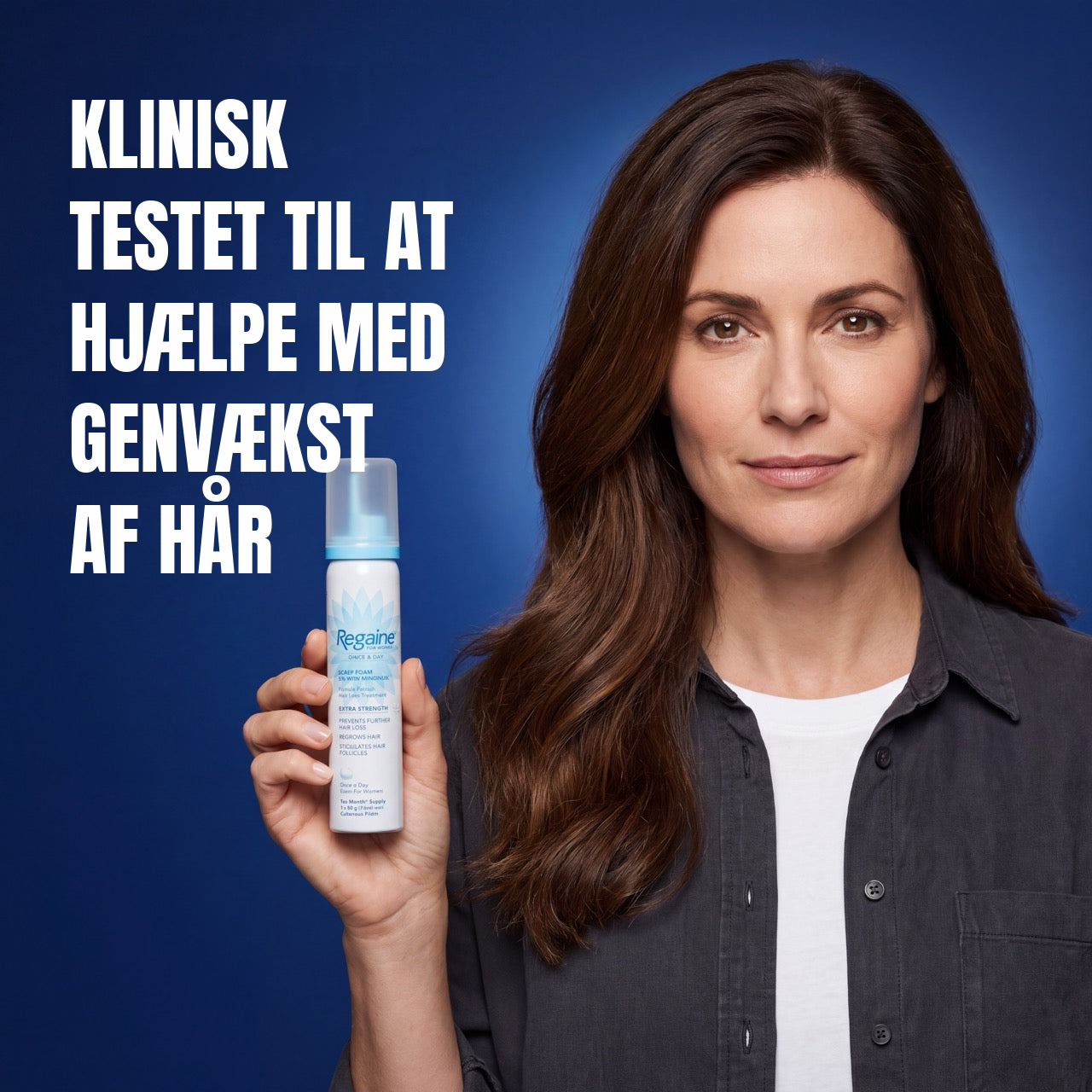 Regaine Minoxidil Skum 5% til kvinder - 12 måneders forbrug