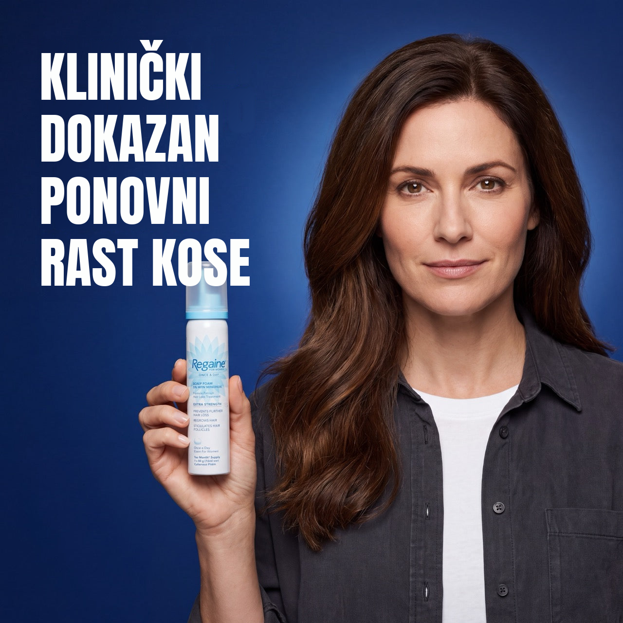 Regaine Minoxidil Pjena 5% za žene - zaliha za 12 mjeseci