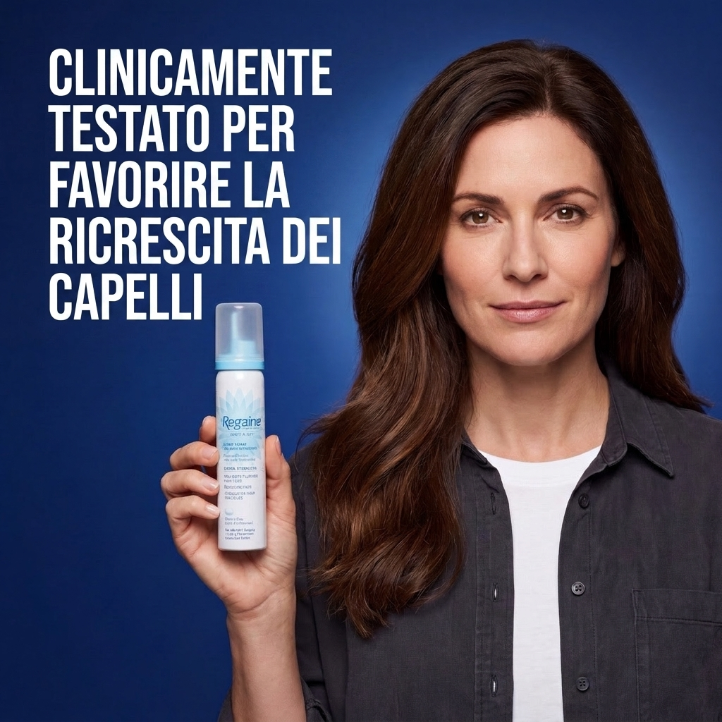 Regaine Schiuma Minoxidil 5% per Donna – Scorta per 8 Mesi