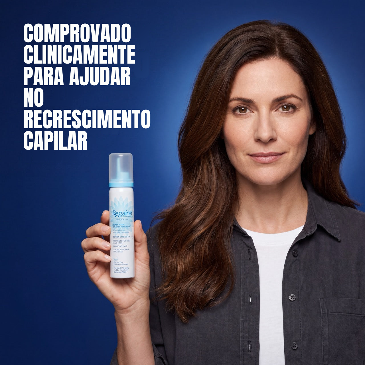 Espuma de Minoxidil Regaine 5% para Mulheres - Suprimento para 12 Meses
