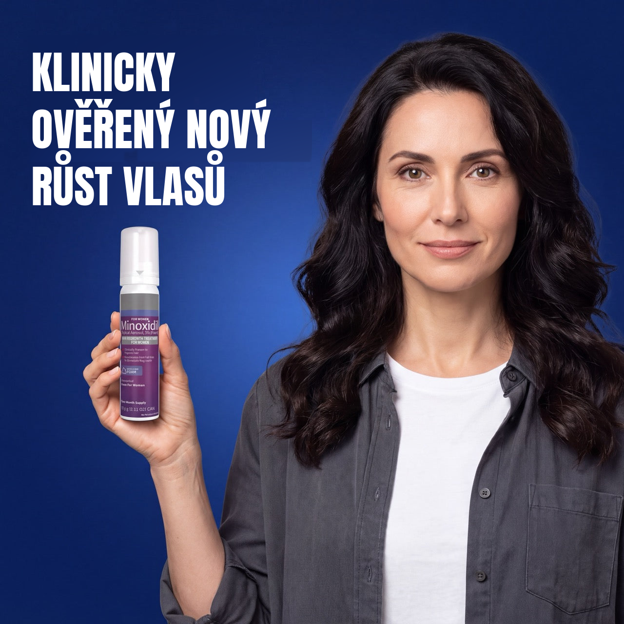Kirkland Signature Minoxidil pěna 5% pro ženy – zásoba na 2 měsíce