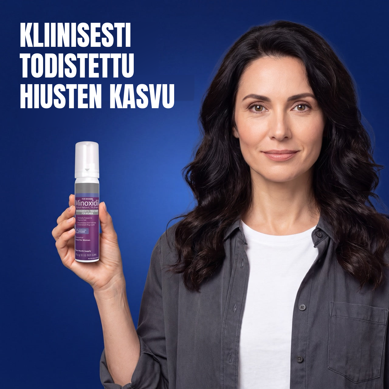 Kirkland Signature Minoksidiilivaahto 5 % naisille – 2 kuukauden pakkaus