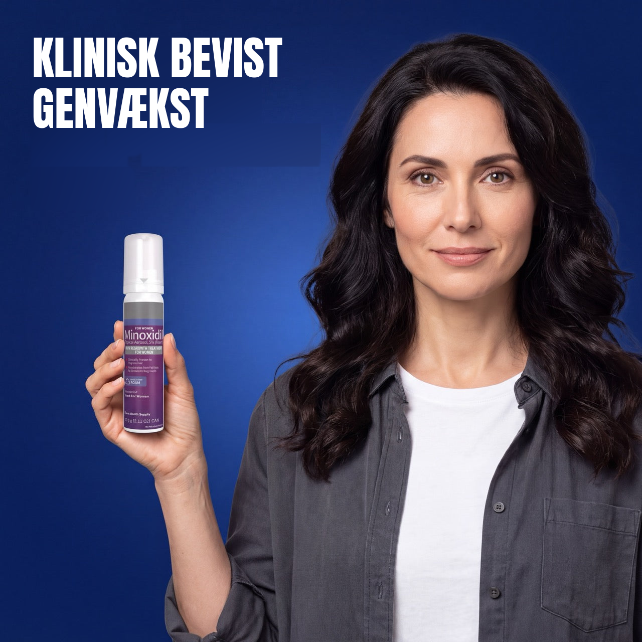 Kirkland Minoxidil Skum 5% til Kvinder – 6 Måneders Forbrug