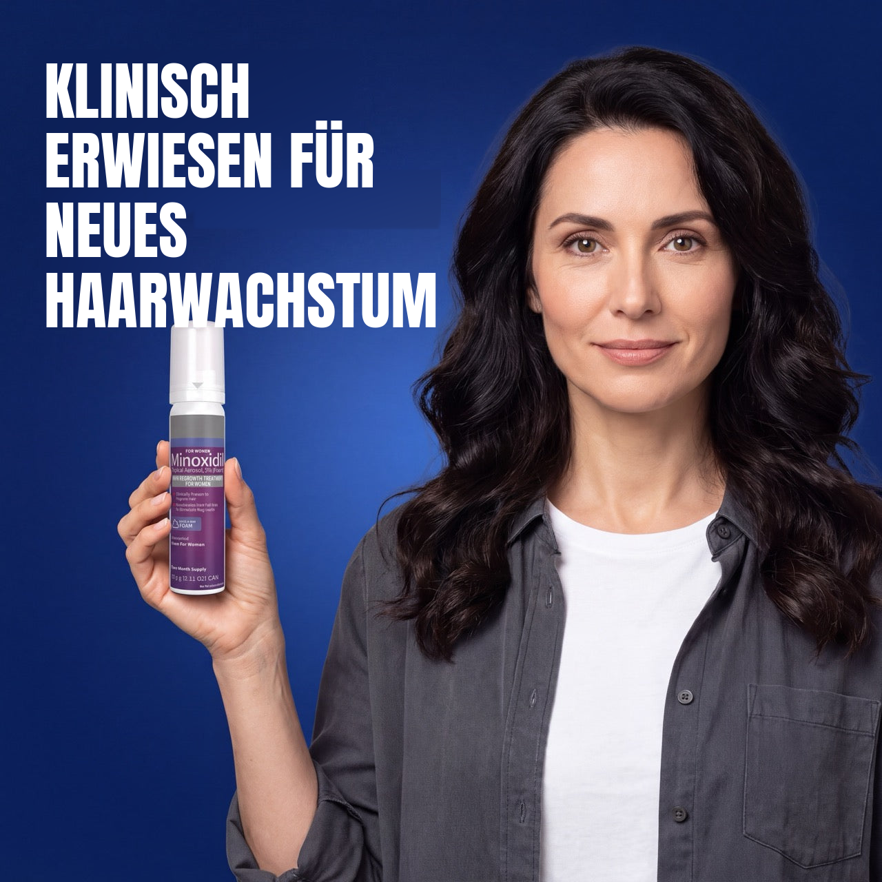 Kirkland Minoxidil Schaum 5% für Frauen – 6-Monatsvorrat