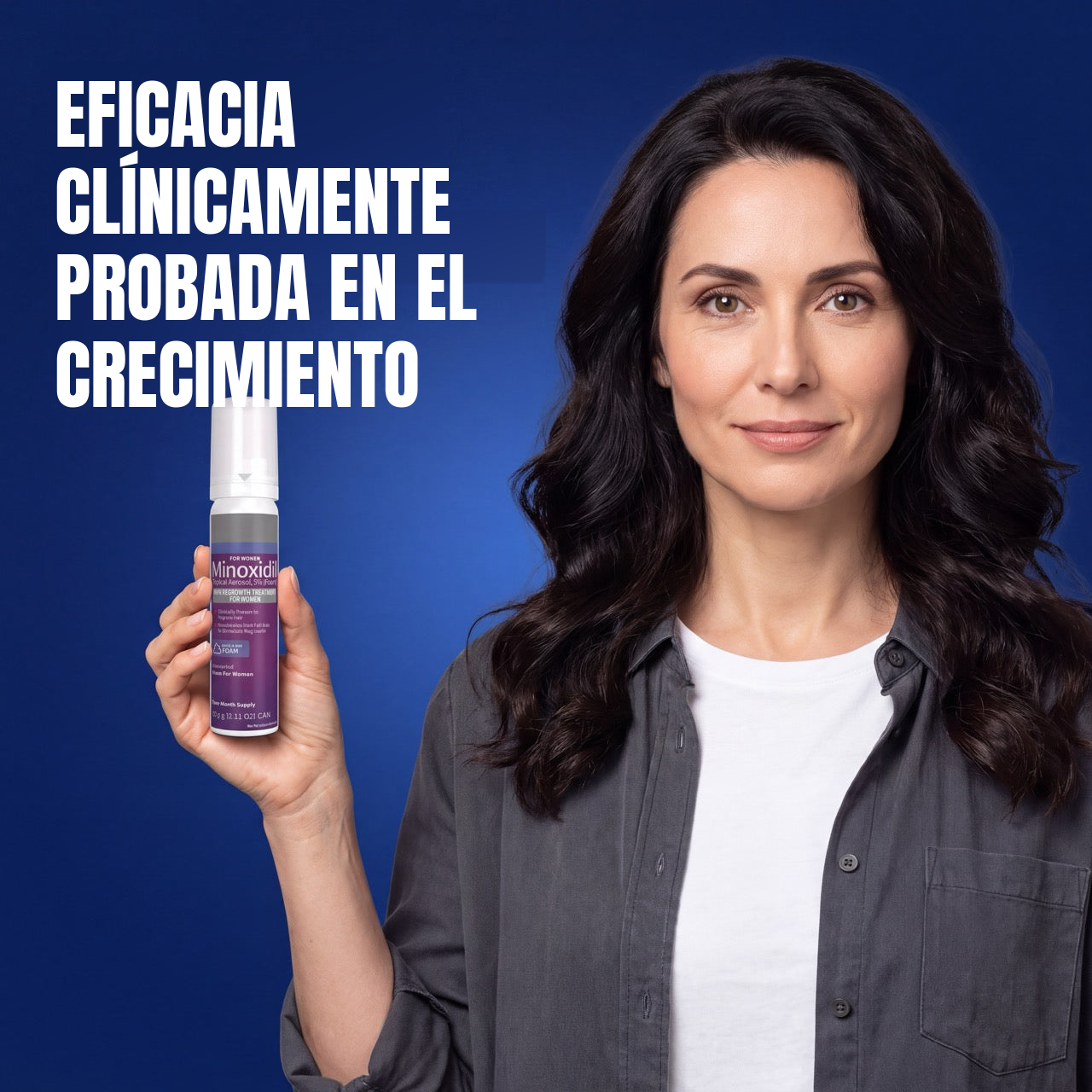 Espuma de Minoxidil Kirkland 5% para Mujer – Suministro de 6 Meses