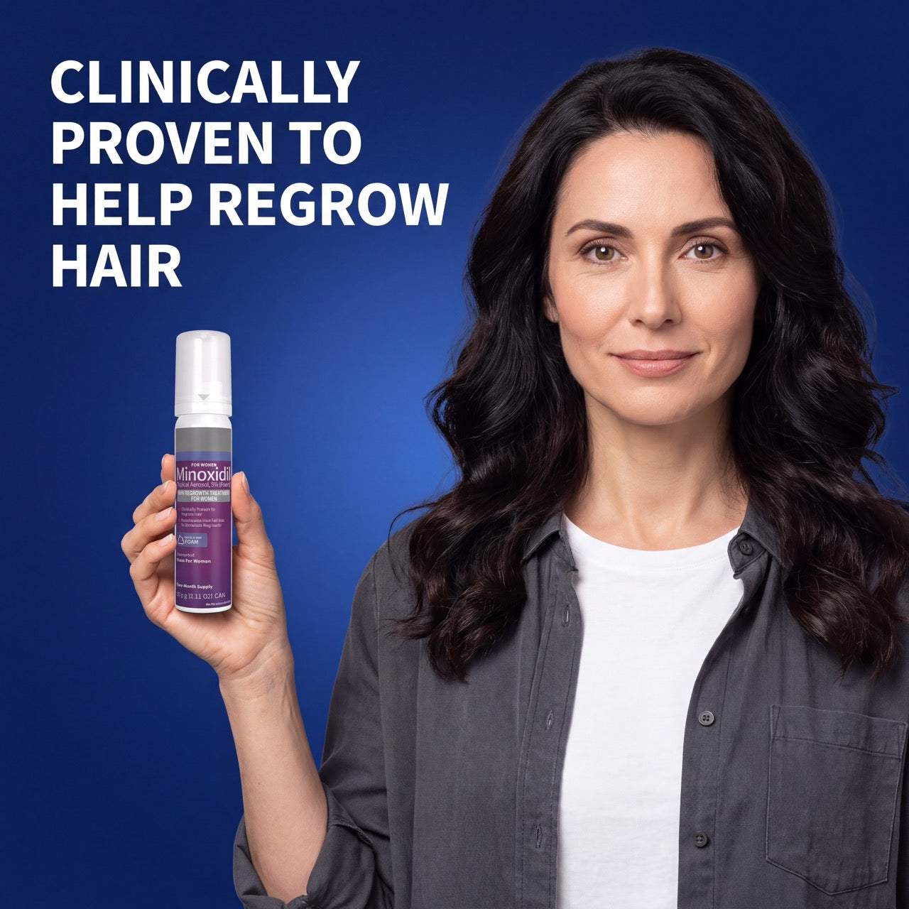 Schiuma di Minoxidil Kirkland 5% per Donna – Scorta per 6 Mesi