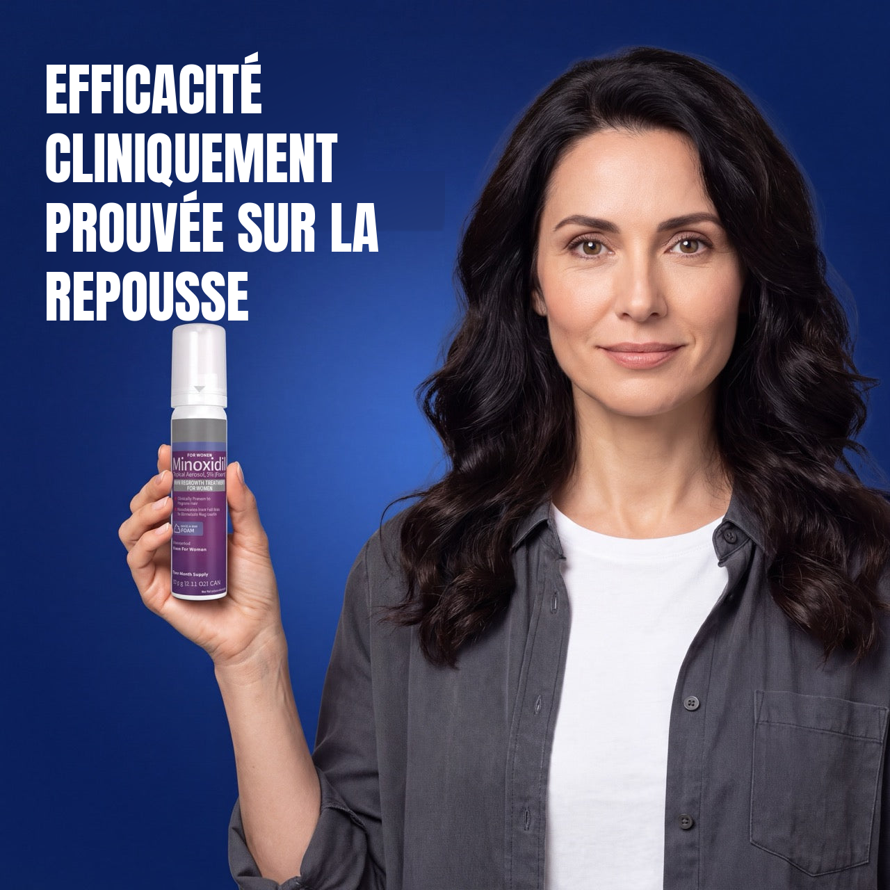 Mousse Minoxidil Kirkland 5% pour Femmes – Réserve de 12 mois