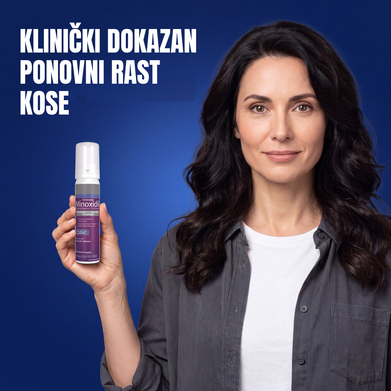 Kirkland Minoxidil pjena 5% za žene – zaliha za 12 mjeseci