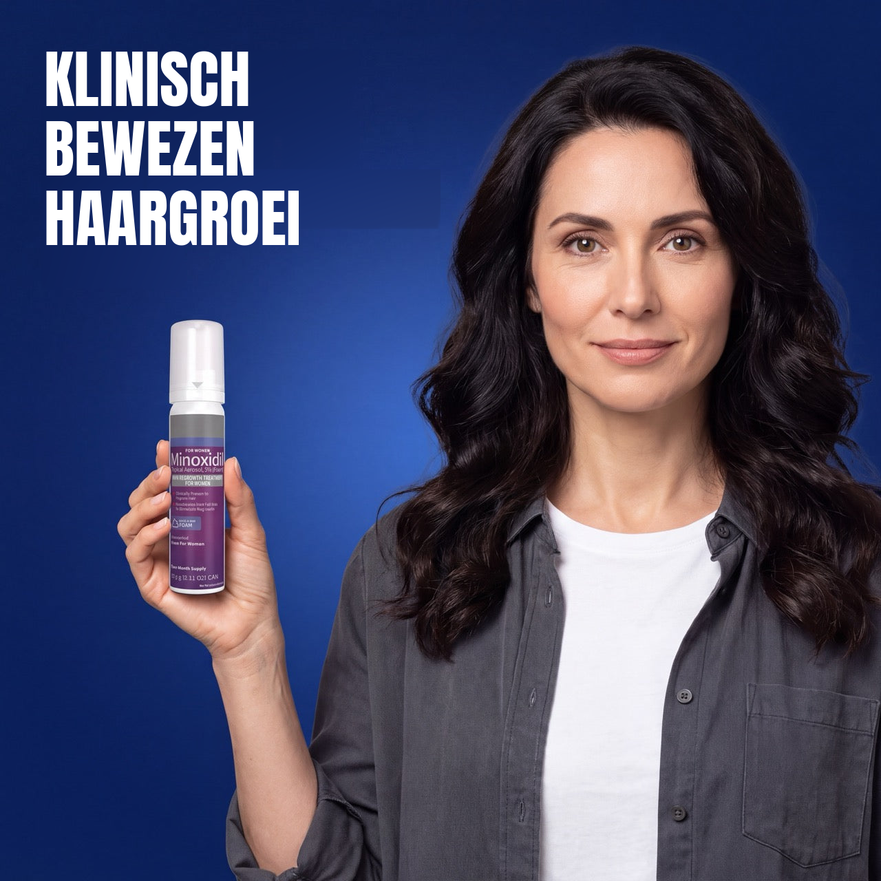 Kirkland Minoxidil Schuim 5% voor Vrouwen – 12 maanden voorraad