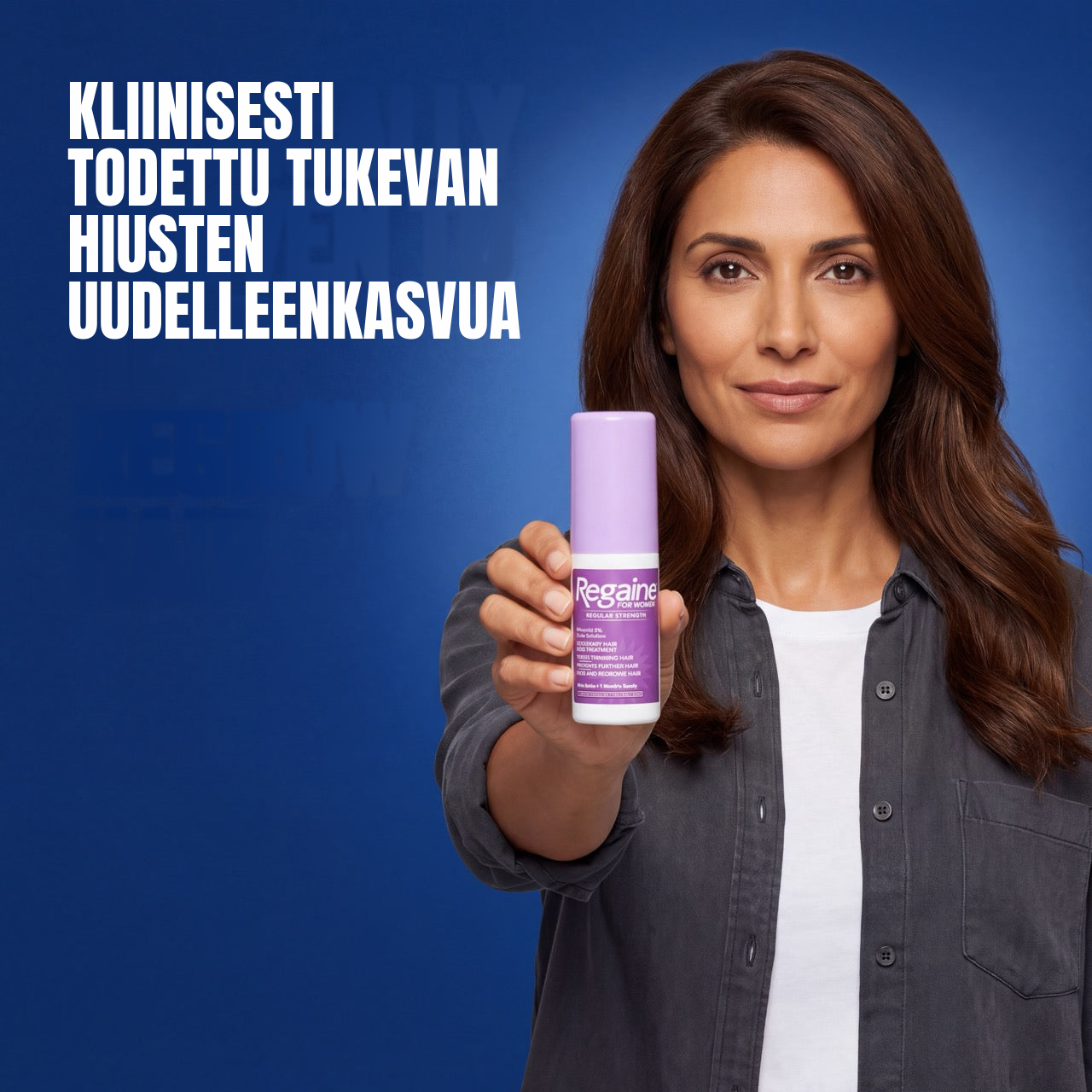Regaine Minoksidiililiuos 2% naisille – 12 kuukauden pakkaus
