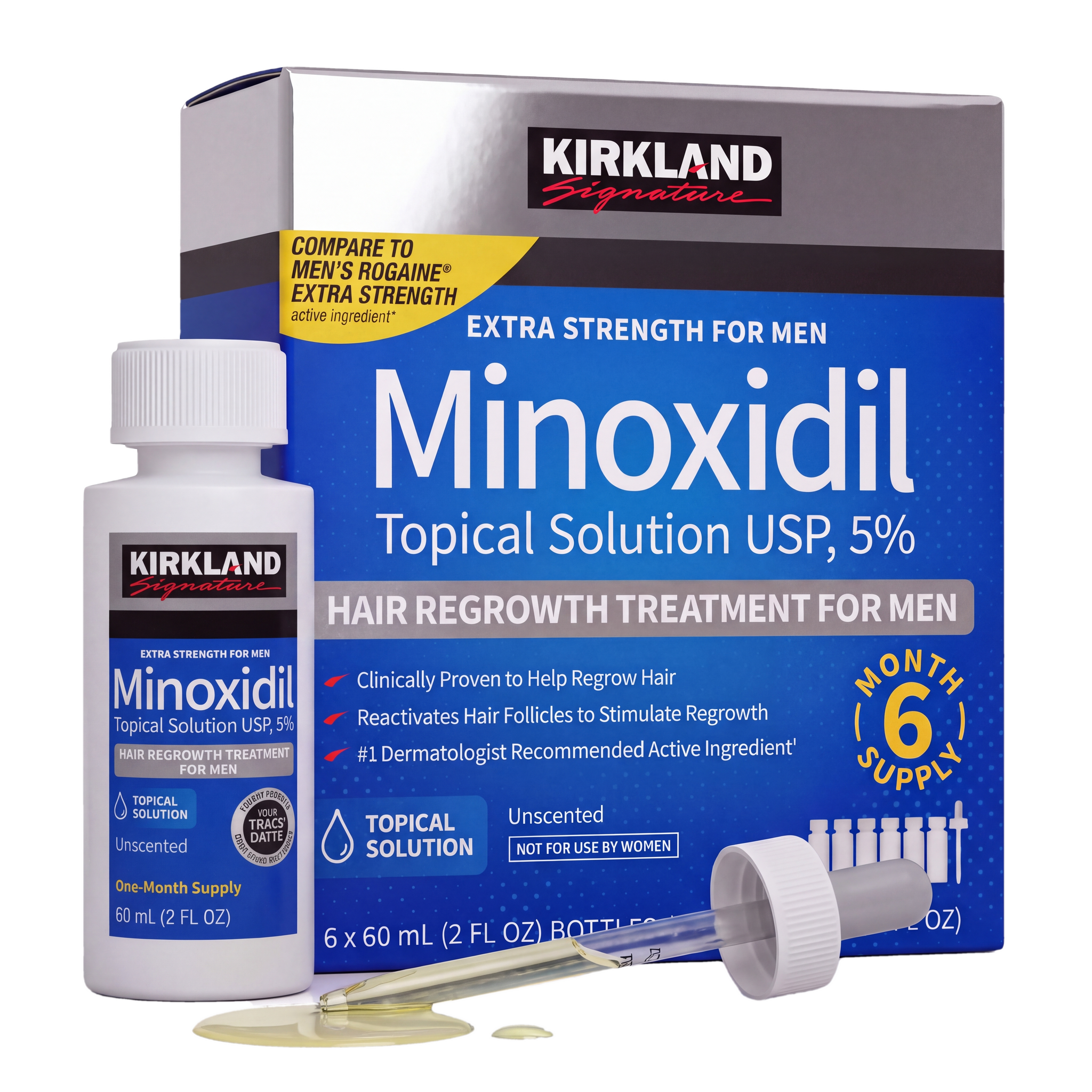 Kirkland Signature Minoxidil Lotion 5% for Men - 3 Month Supply