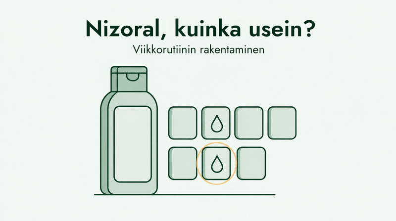 Kuinka usein käyttää Nizoral-shampoota