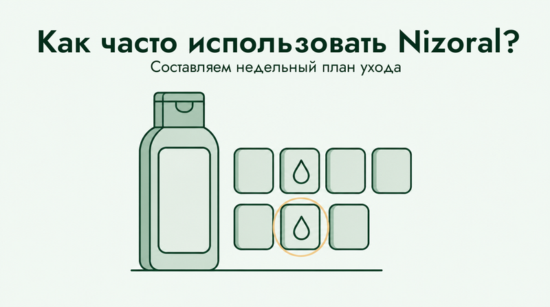 Как часто использовать шампунь Nizoral