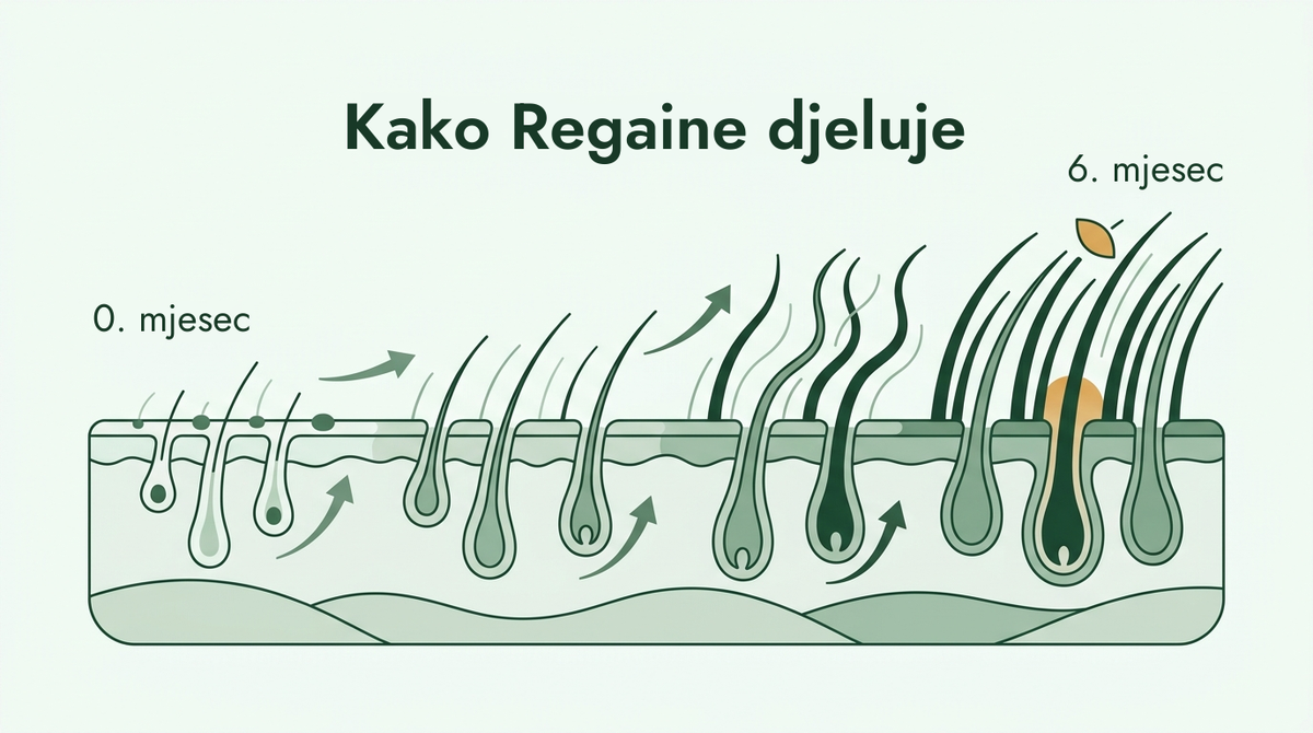 Kako Regaine djeluje tijekom šest mjeseci
