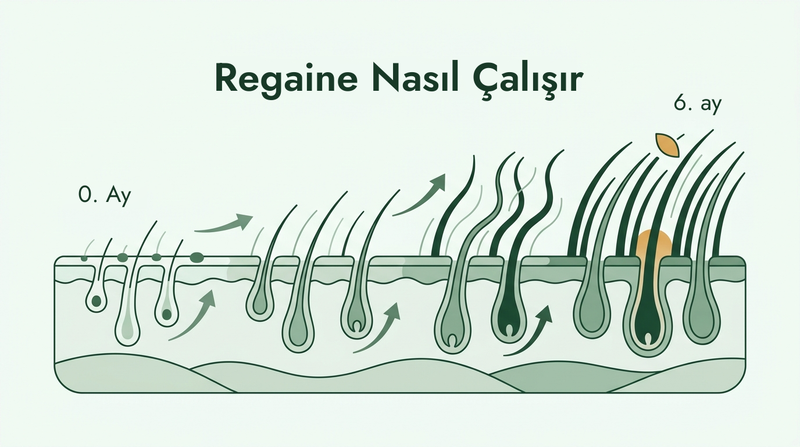 Regaine altı ay boyunca nasıl etki eder