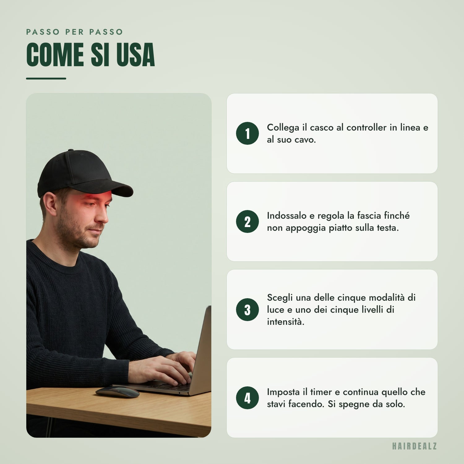Passo per passo — Come si usa