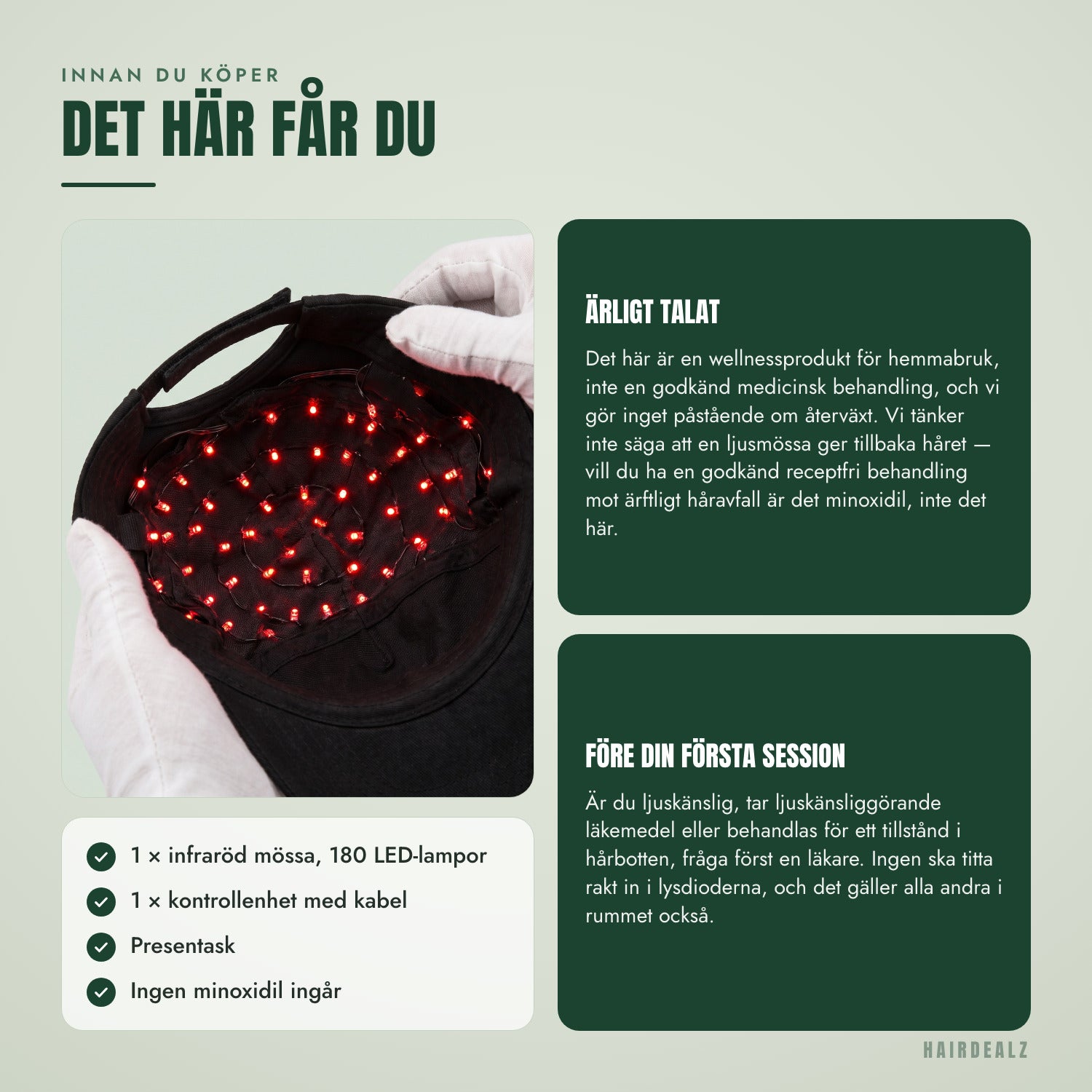 Innan du köper — Det här ingår