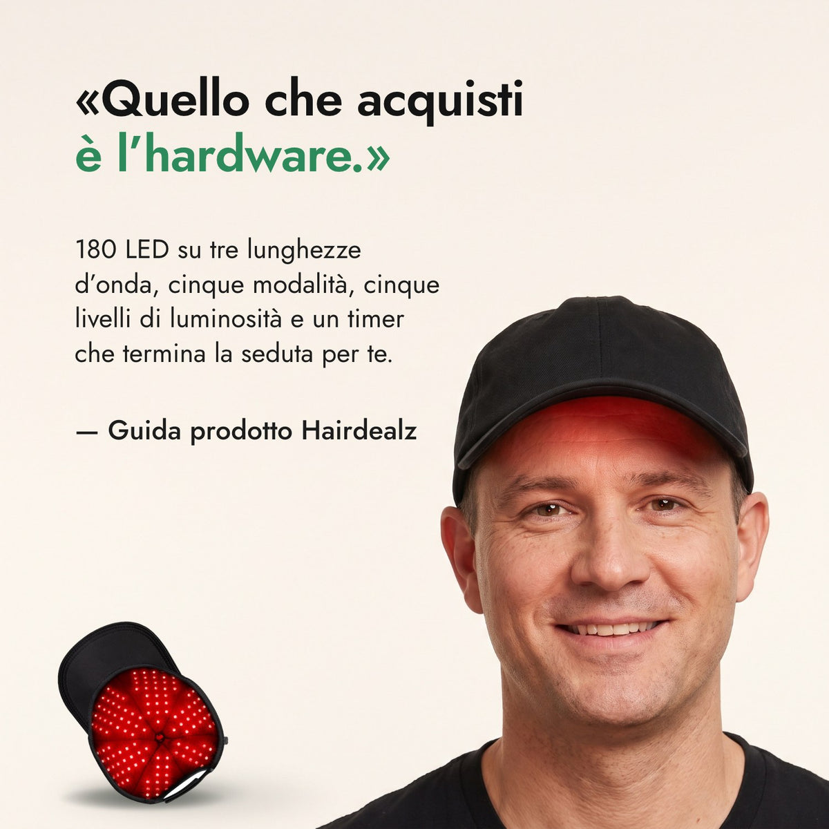 Quello che acquisti è l’hardware. — Guida prodotto Hairdealz