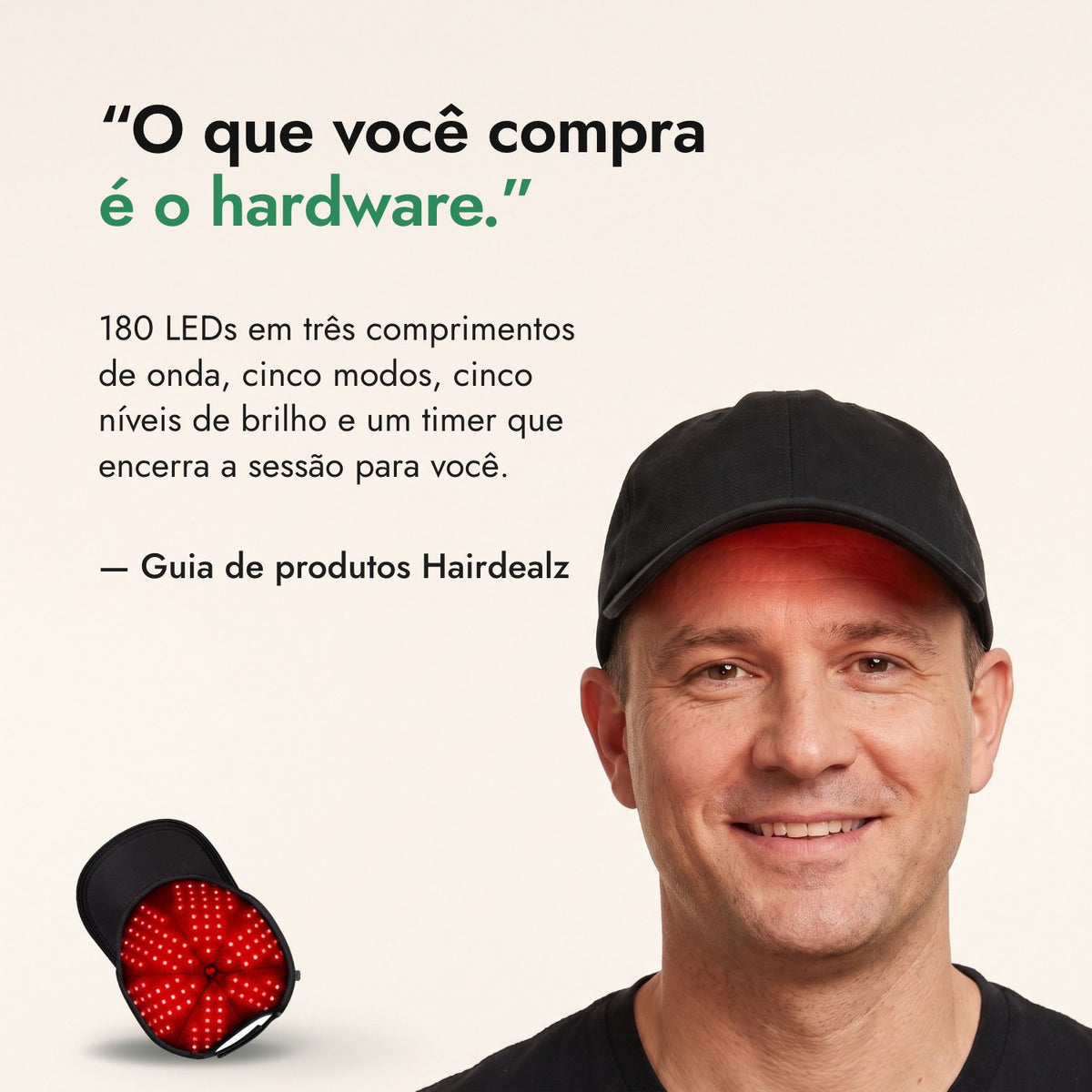 O que você compra é o hardware. — Guia de produtos Hairdealz