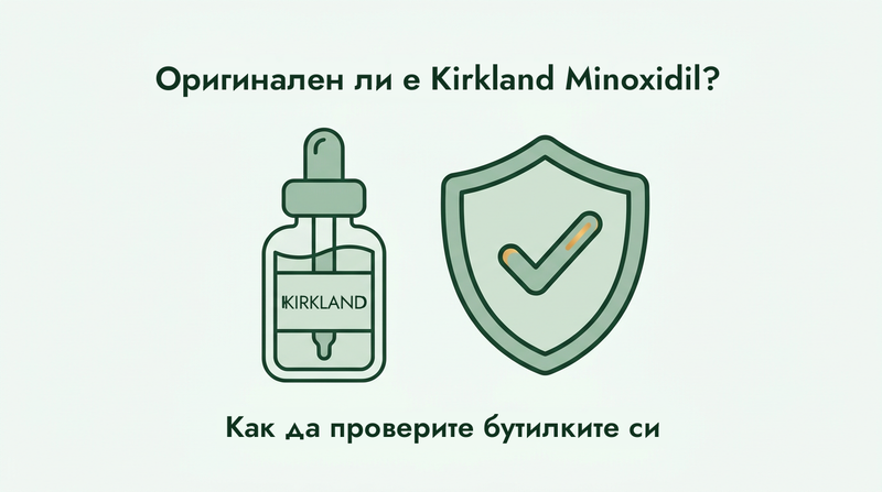 Оригинален ли е Kirkland миноксидил? Как да проверите бутилките си