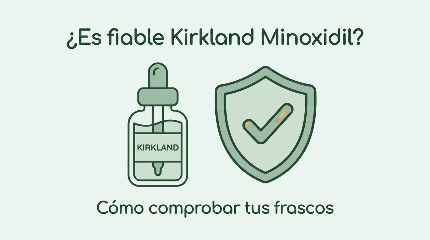 ¿Es fiable el minoxidil de Kirkland? Cómo comprobar tus frascos