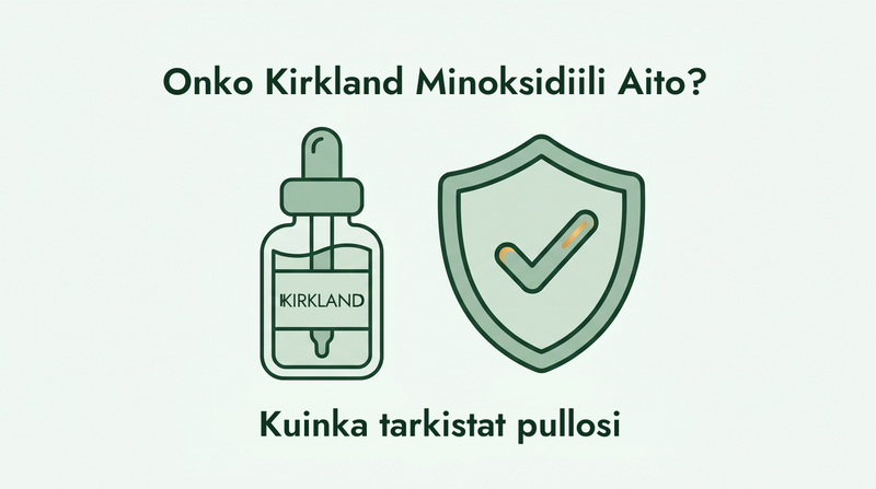 Onko Kirkland-minoksidiili aitoa? Näin tarkistat pullosi