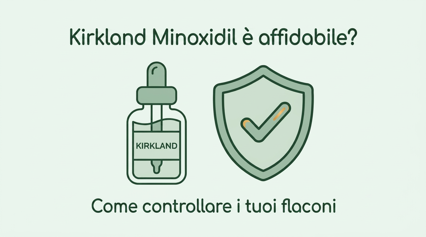 Kirkland minoxidil è affidabile? Come controllare i flaconi