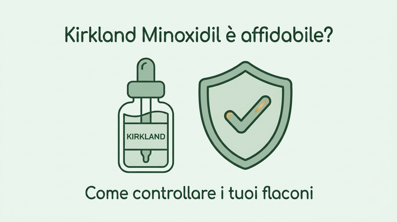 Kirkland minoxidil è affidabile? Come controllare i flaconi
