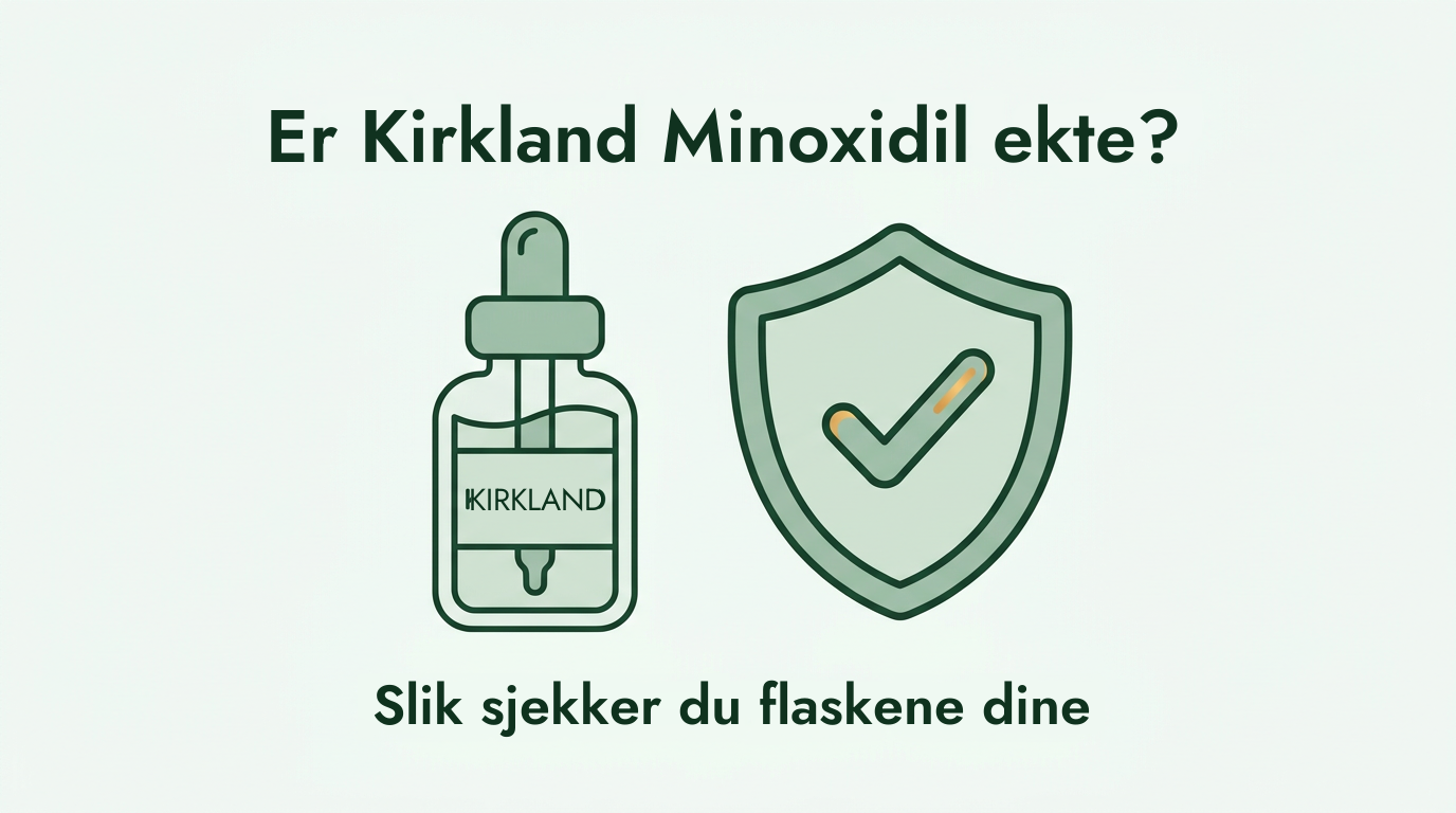 Er Kirkland-minoksidil ekte? Slik sjekker du flaskene