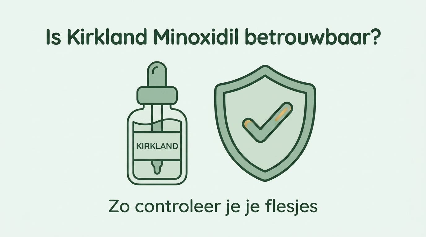 Is Kirkland minoxidil betrouwbaar? Zo controleer je je flesjes