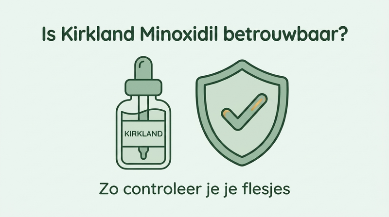 Is Kirkland minoxidil betrouwbaar? Zo controleer je je flesjes
