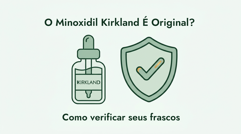 O minoxidil Kirkland é original? Como conferir seus frascos