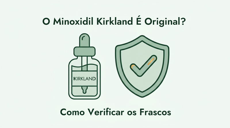 O minoxidil Kirkland é original? Como verificar os frascos