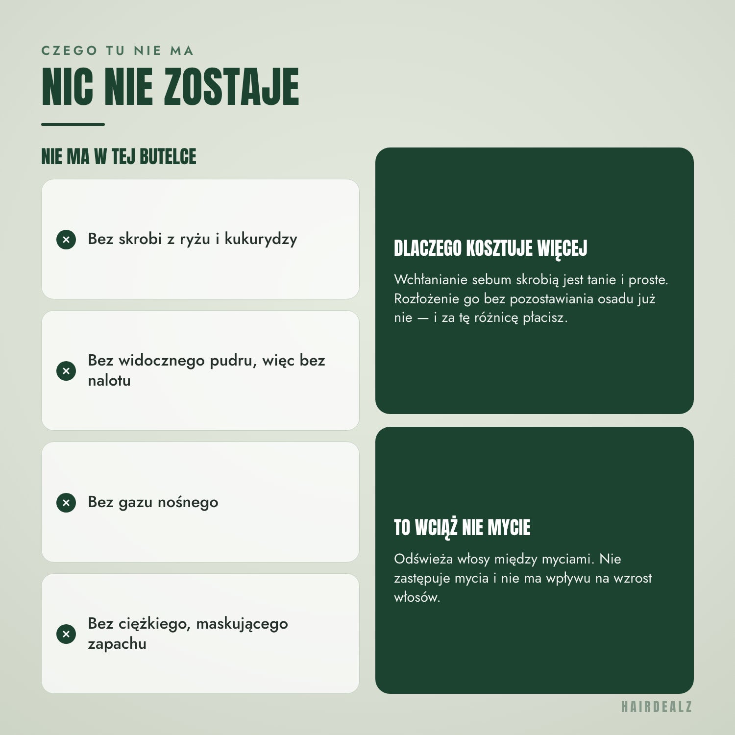 Czego nie ma w suchym szamponie K18 AirWash