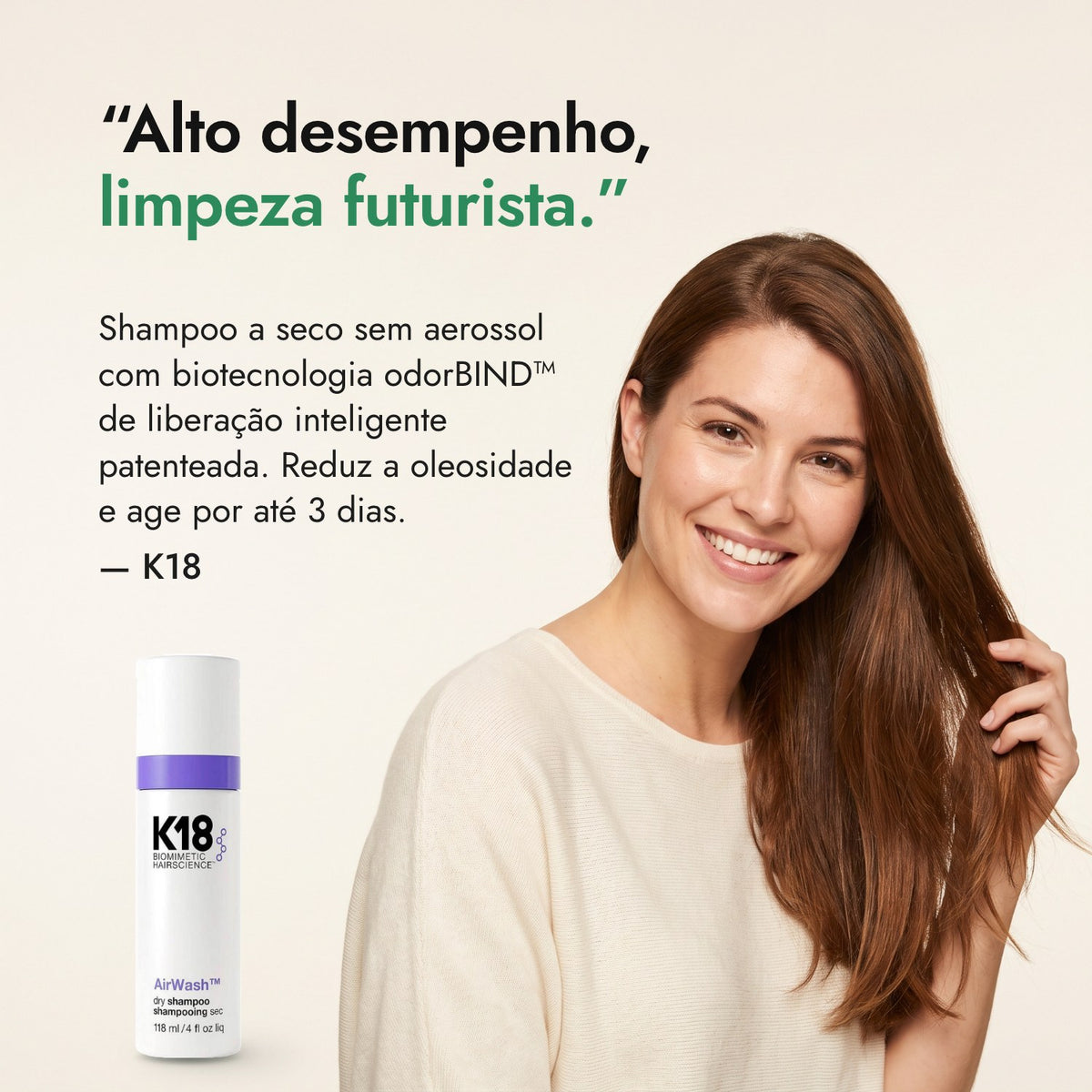 Alto desempenho, limpeza futurista. — K18