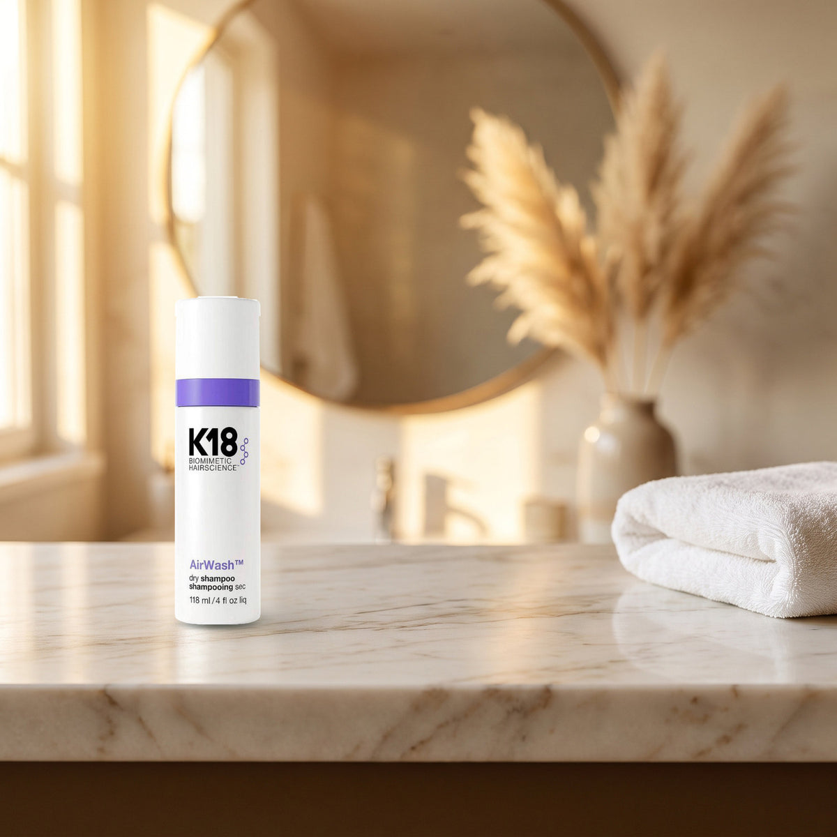K18 AirWash Dry Shampoo im täglichen Gebrauch