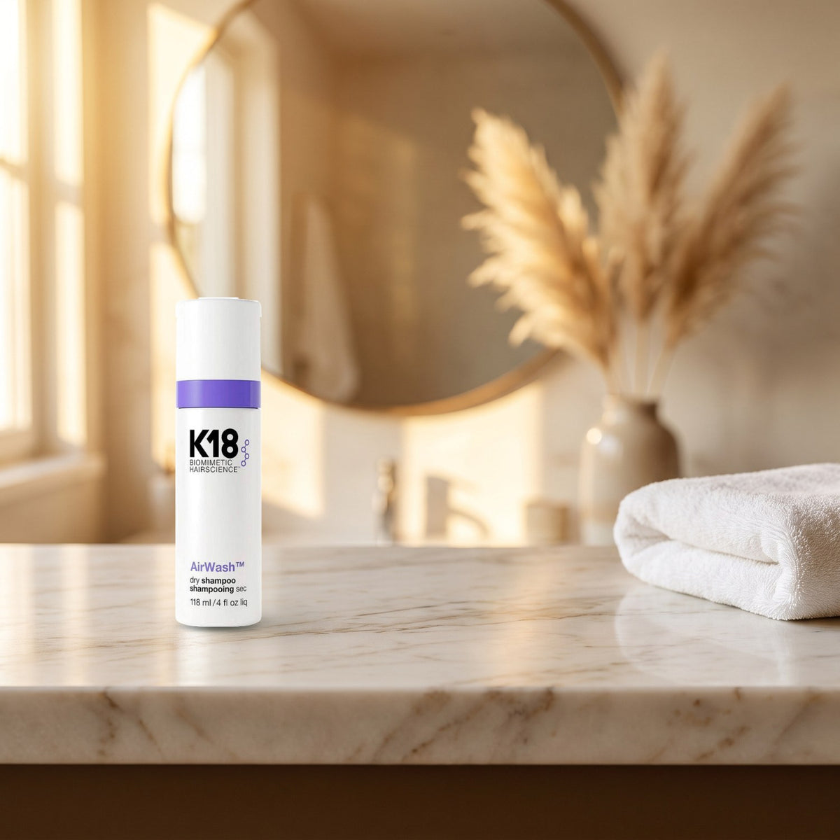 K18 AirWash suchy szampon w codziennym użyciu