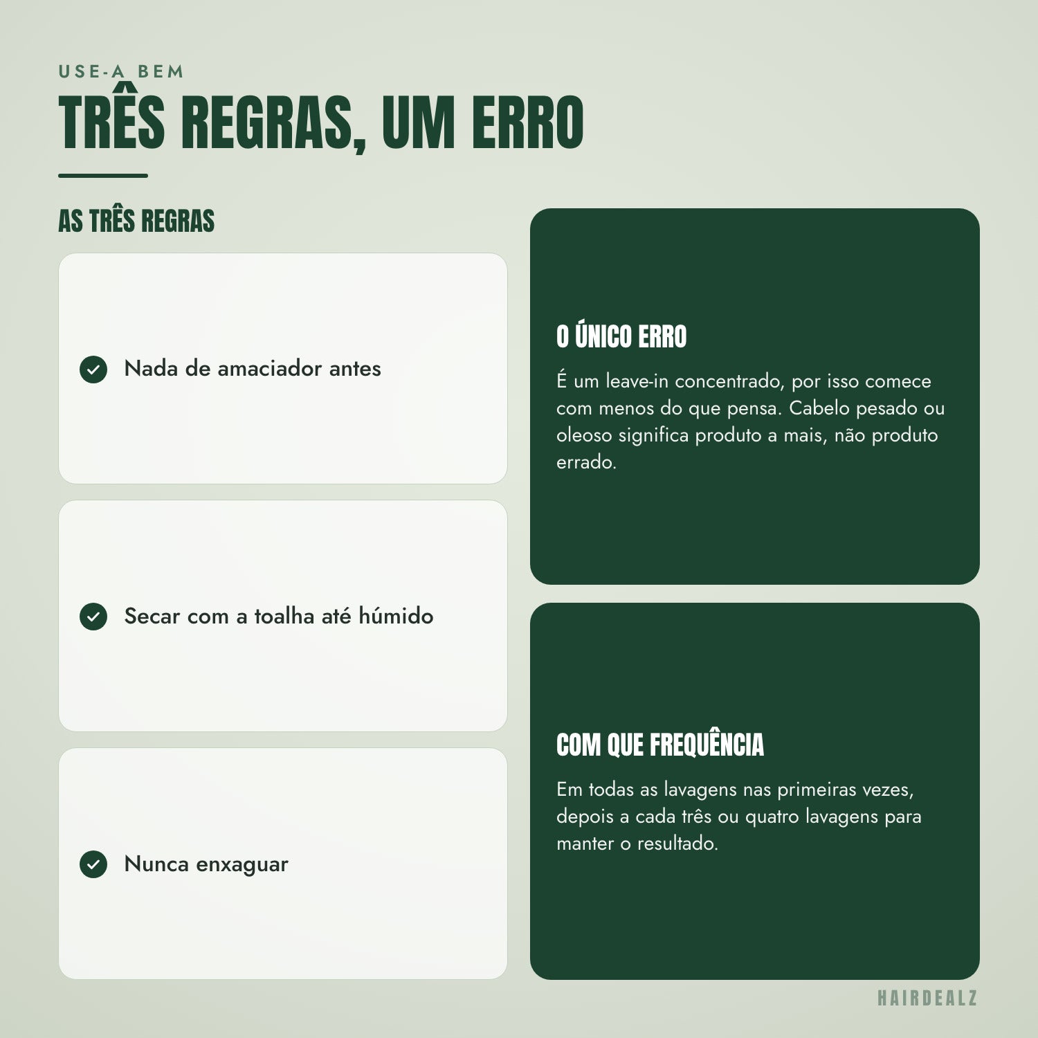 As três regras para usar a máscara leave-in K18