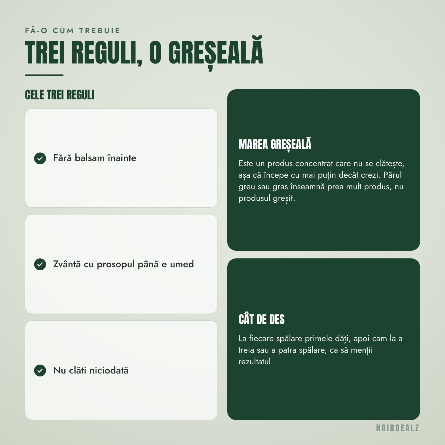 Cele trei reguli pentru folosirea măștii K18 leave-in