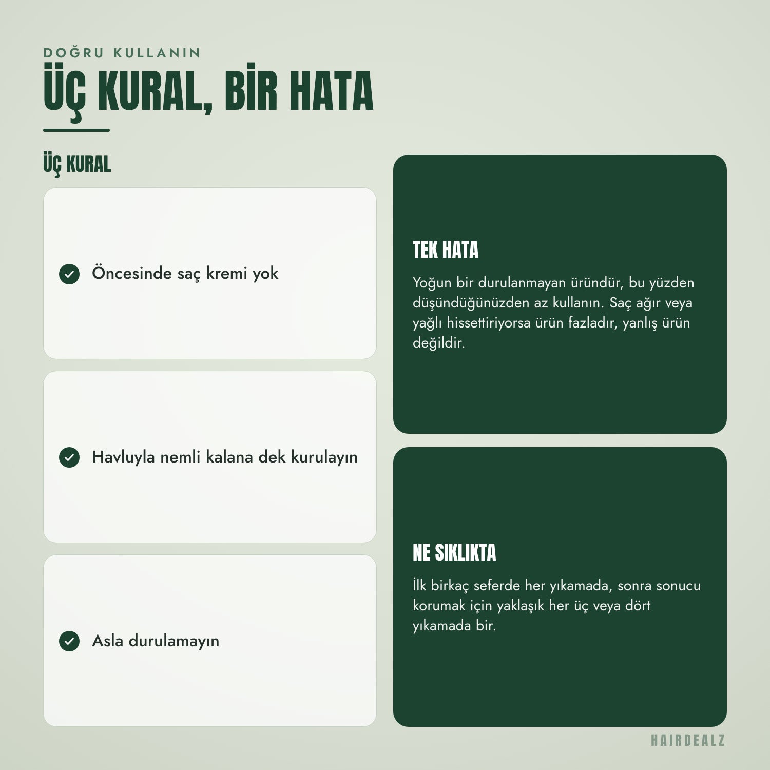K18 durulanmayan maskeyi kullanırken uyulması gereken üç kural