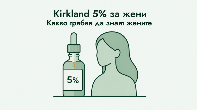 Могат ли жени да използват Kirkland миноксидил 5%