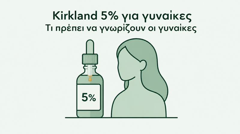 Μπορούν οι γυναίκες να χρησιμοποιήσουν Kirkland μινοξιδίλη 5%
