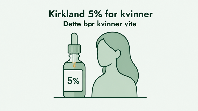 Kan kvinner bruke Kirkland minoksidil 5 %