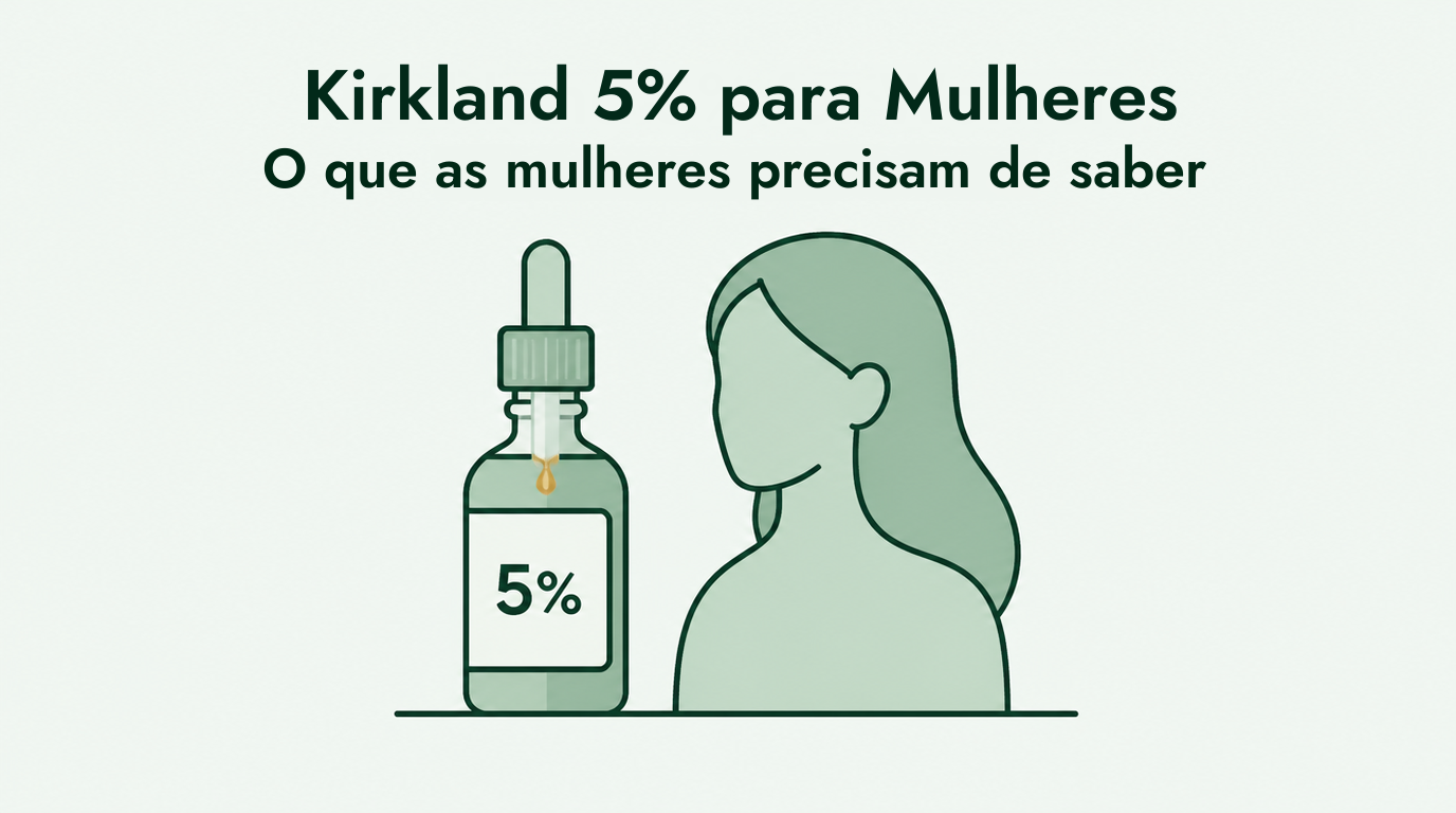 As mulheres podem usar o minoxidil Kirkland 5%