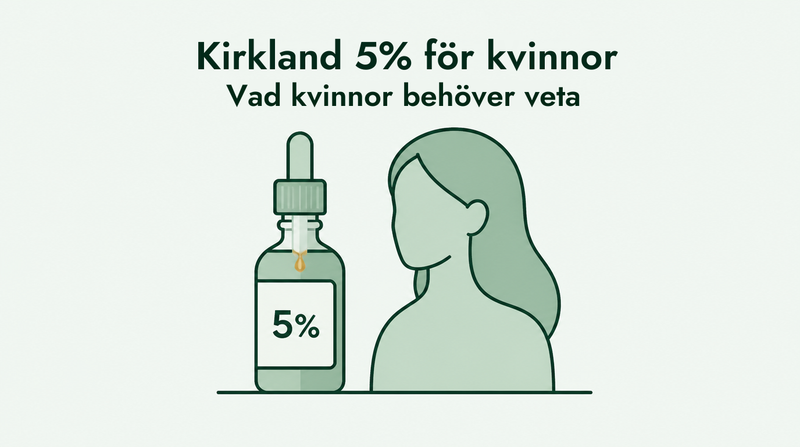 Kan kvinnor använda Kirkland minoxidil 5%