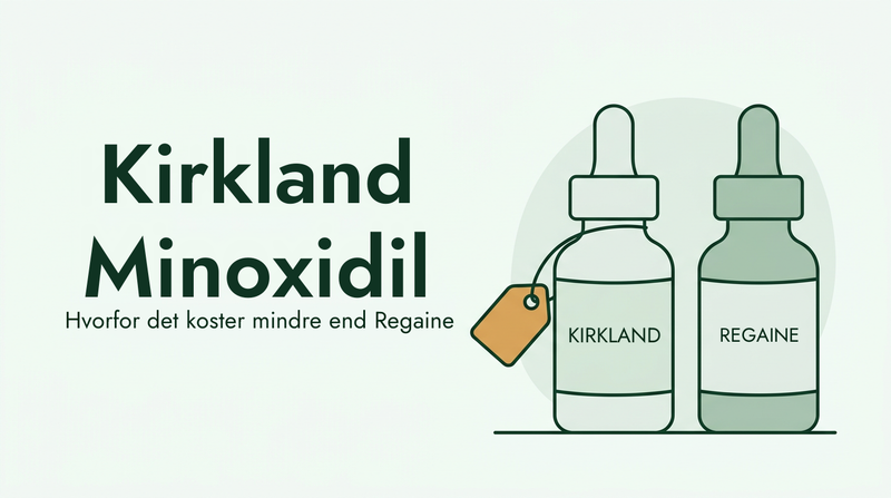 Hvorfor Kirkland-minoxidil koster mindre end Regaine
