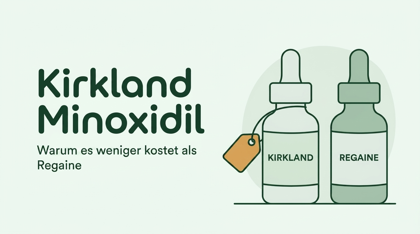 Warum Kirkland Minoxidil weniger kostet als Regaine