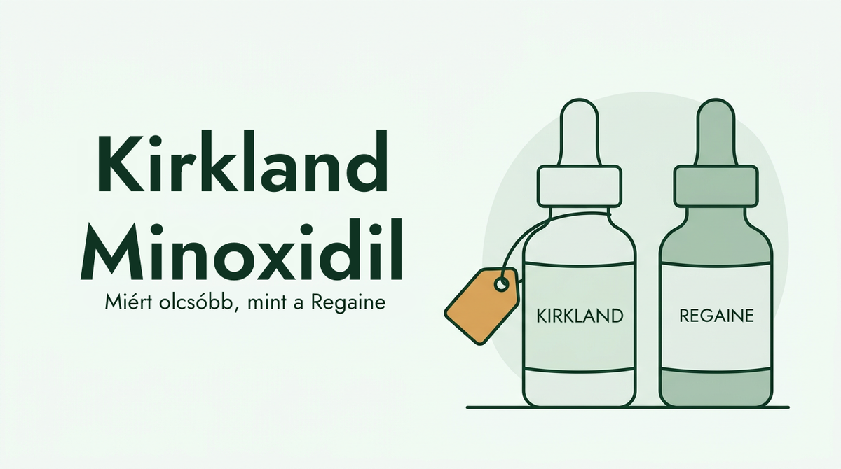 Miért olcsóbb a Kirkland minoxidil, mint a Regaine