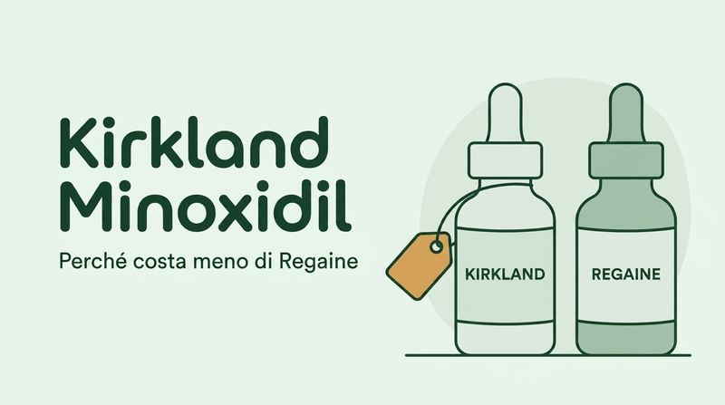 Perché Kirkland minoxidil costa meno di Regaine